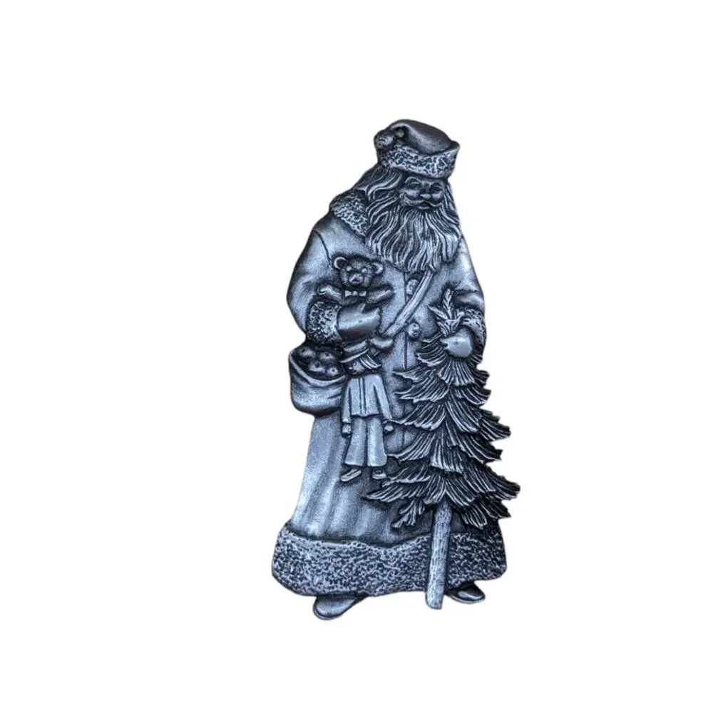 Pewter Victorian‎ Santa Ornament